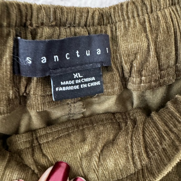 EUC Sanctuary Dark Green Soft Corduroy Mia Trooper Cargo Jogger - Picture 5 of 8